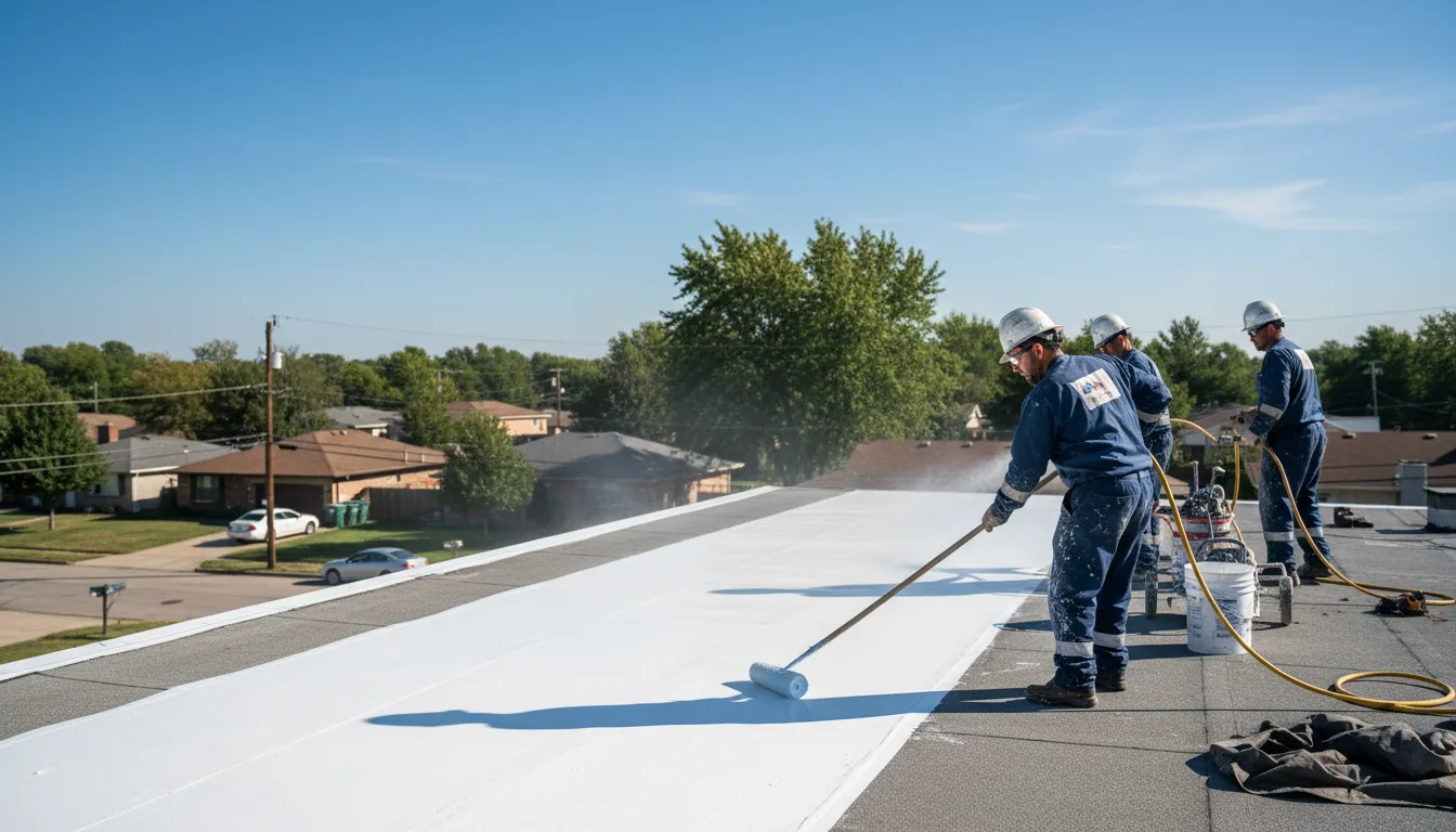 Commercial roof coating in Rodney, IA near me